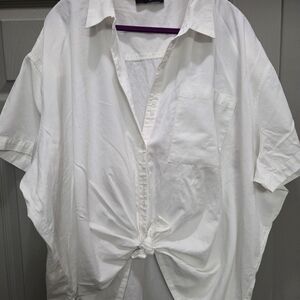 Able White Casual Button Down Shirt